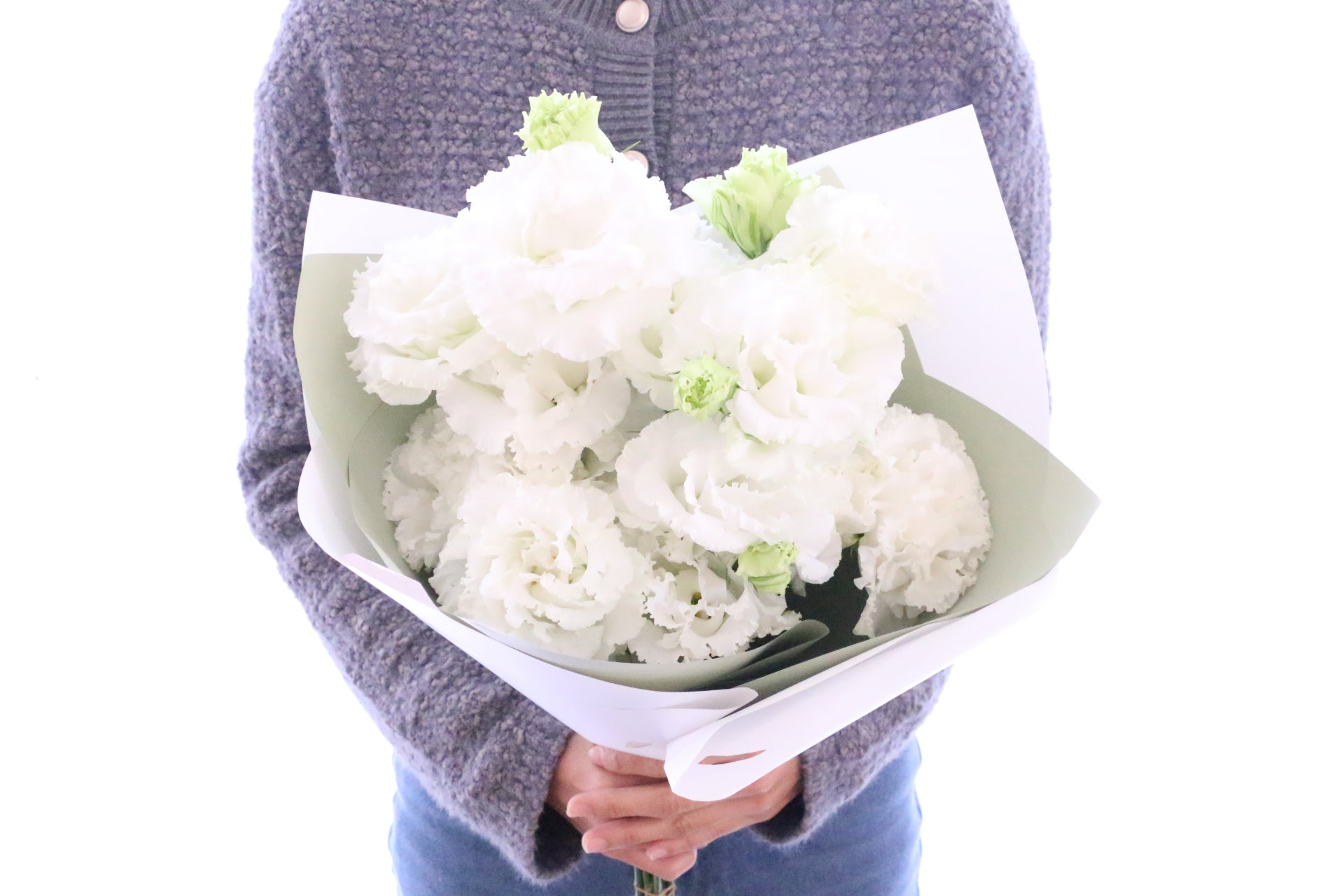 白いトルコキキョウの花束（5本） – 花・花束の通販サイト｜HanaTaku