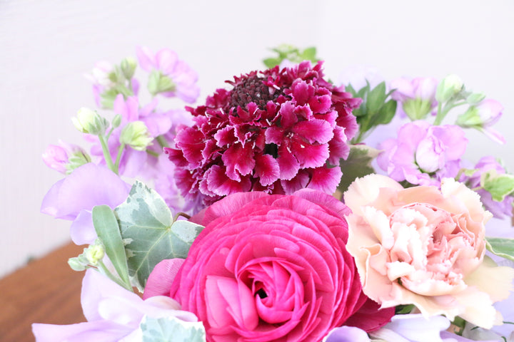 紫・ピンクのアレンジメント