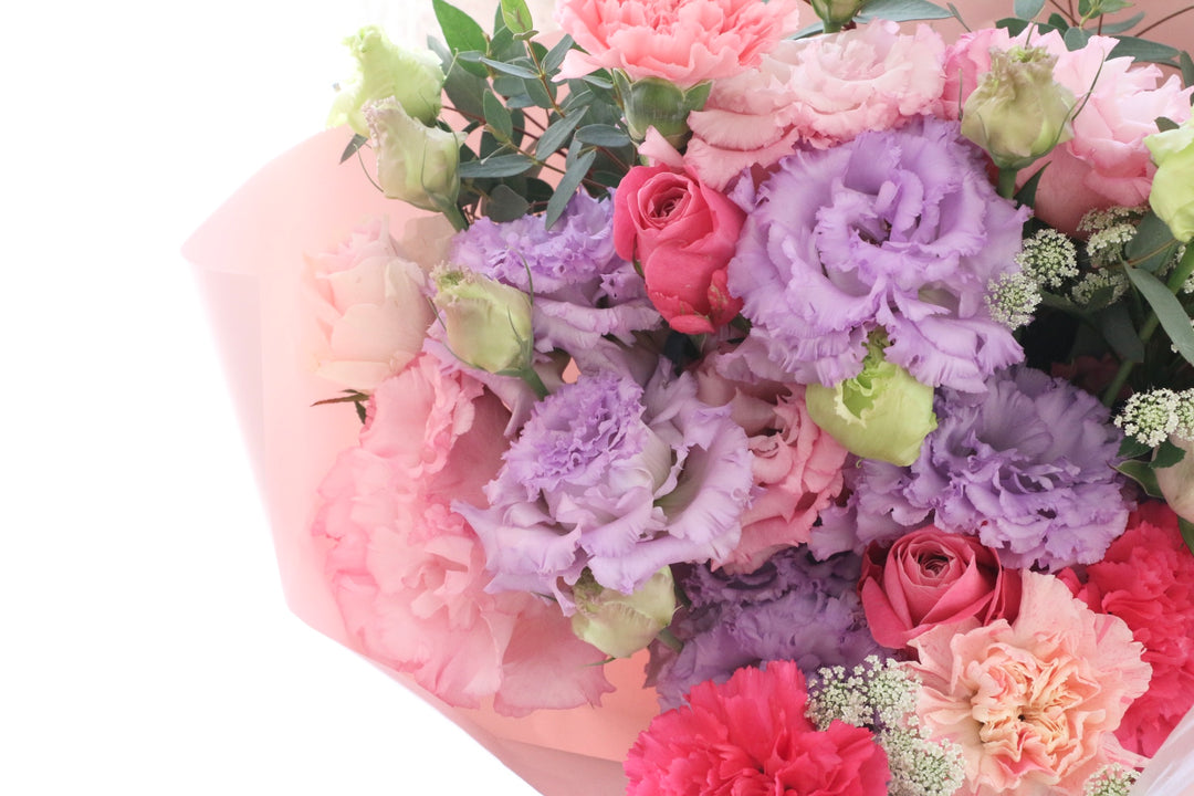 紫・ピンクの花束 10,000円