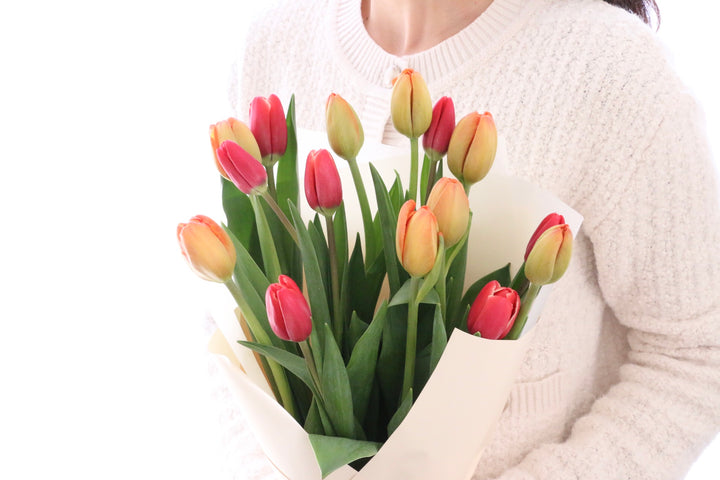 【2色MIX】チューリップの花束（15本）