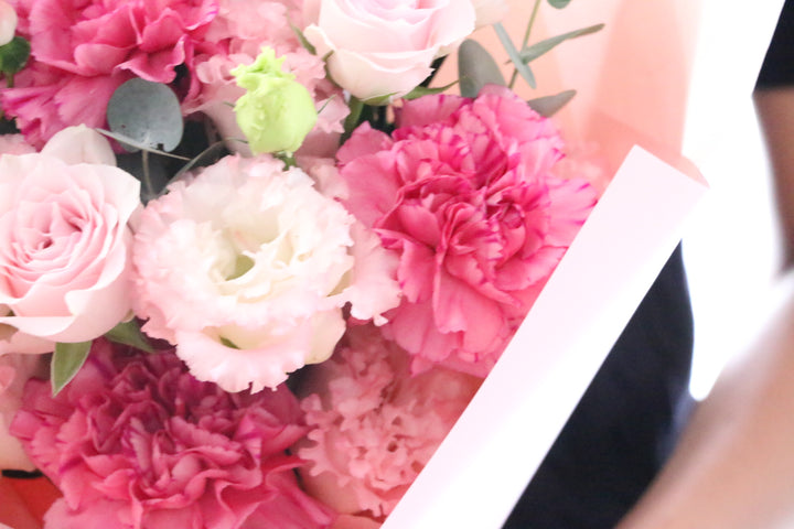 ピンク系の花束 5,000円