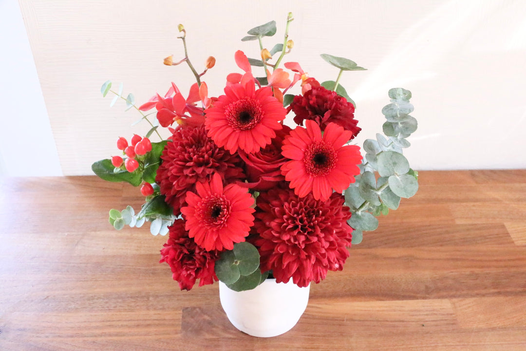 赤色のアレンジメント 5,000円