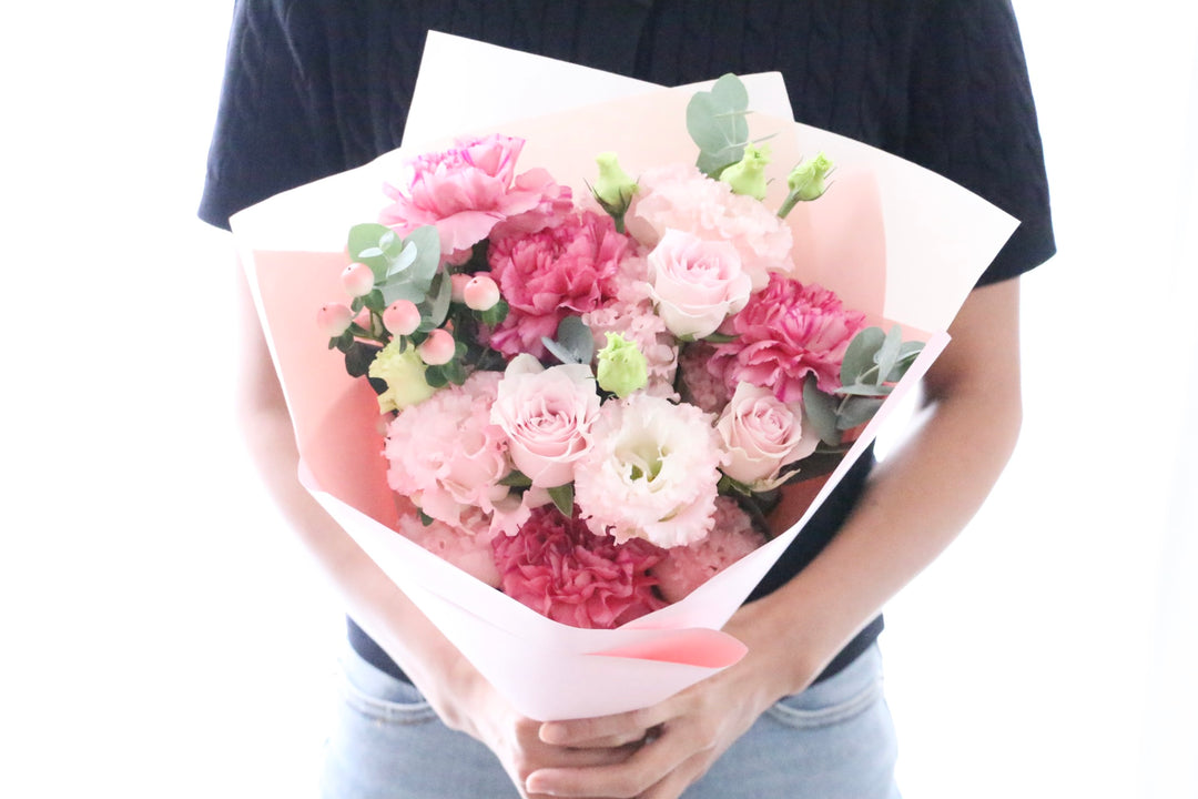 ピンク系の花束 6,000円