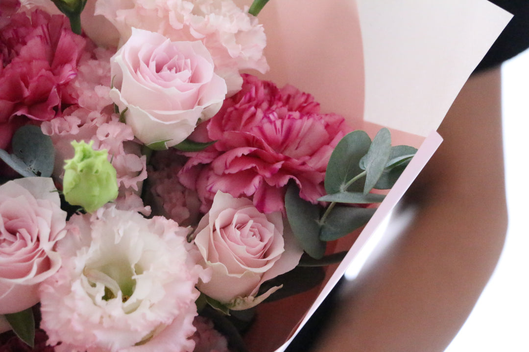 ピンク系の花束 6,000円