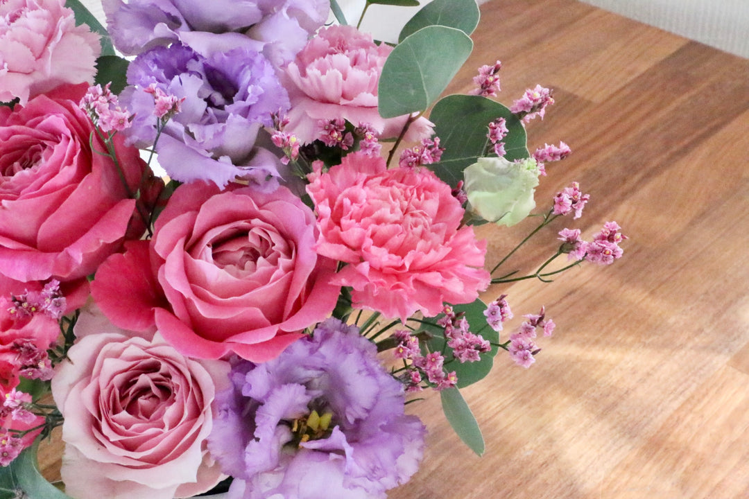 紫・ピンクのアレンジメント 6,000円