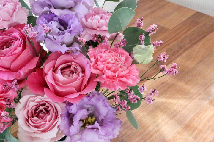 紫・ピンクのアレンジメント 6,000円