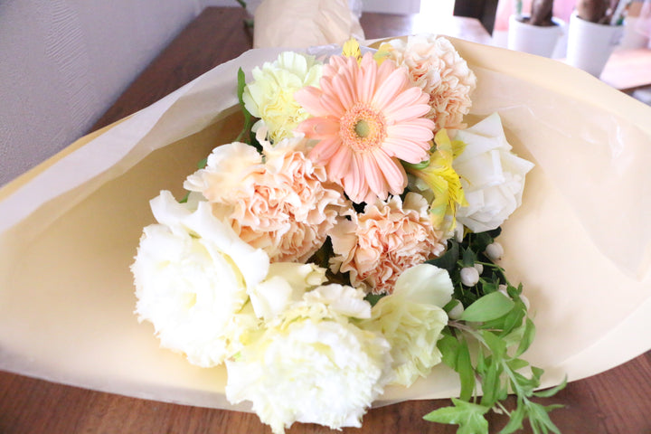 黄色・オレンジの花束　4,000円サイズ