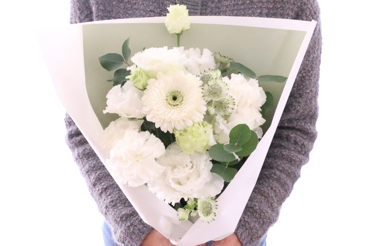 【供花】白色・グリーンのお供え花束 4,000円