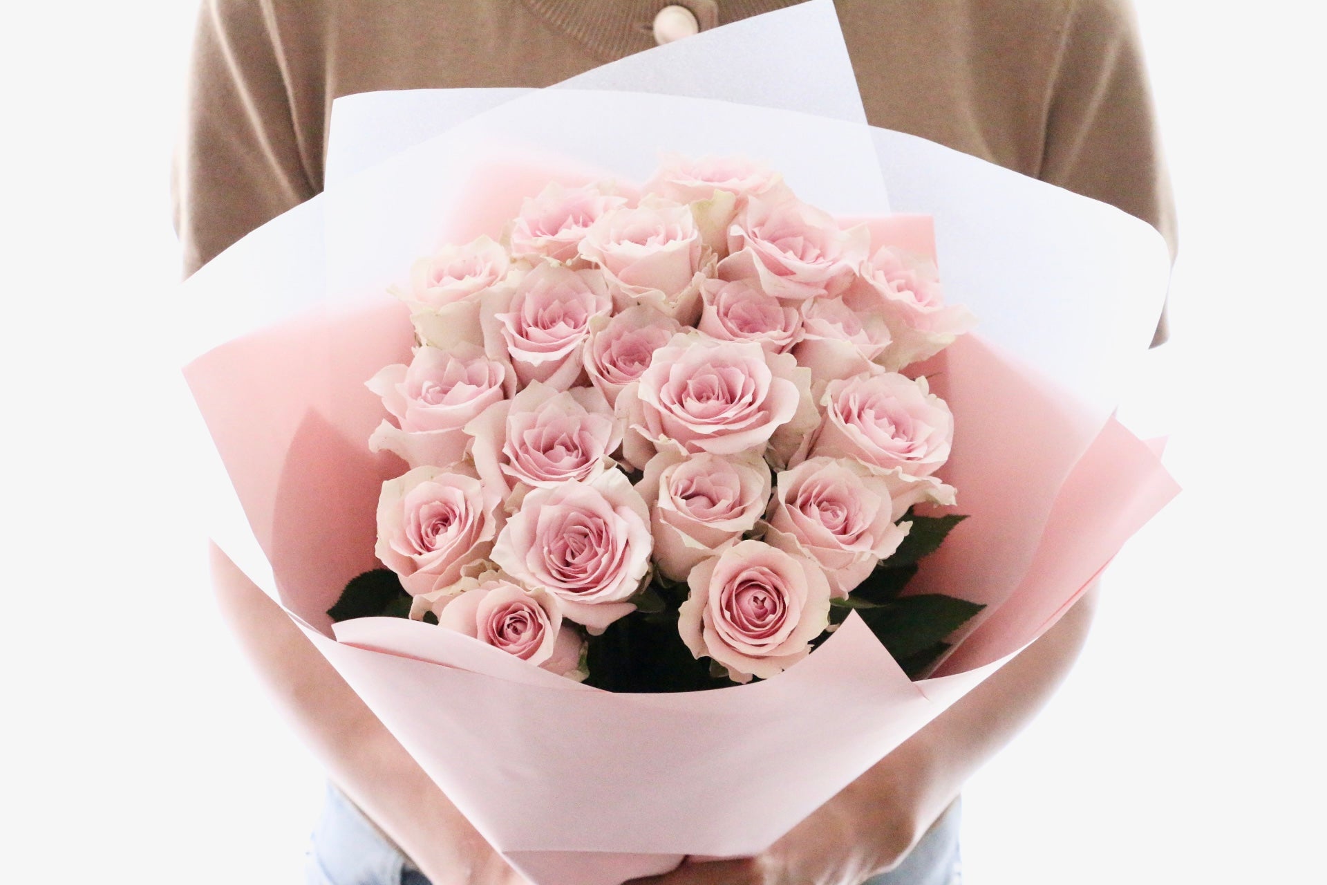 ピンクの花束 ピンク色バラの花束（20本）-真心あるのみ – 花・花束の通販サイト