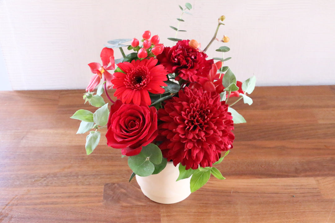 赤色のアレンジメント 4,000円