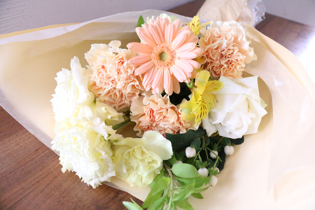 黄色・オレンジの花束　4,000円サイズ