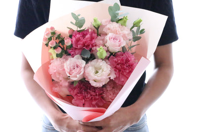 ピンク系の花束 5,000円