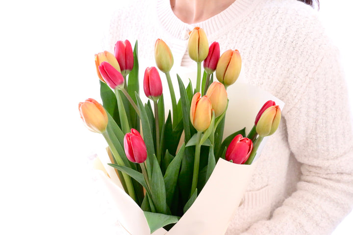 【2色MIX】チューリップの花束（15本）