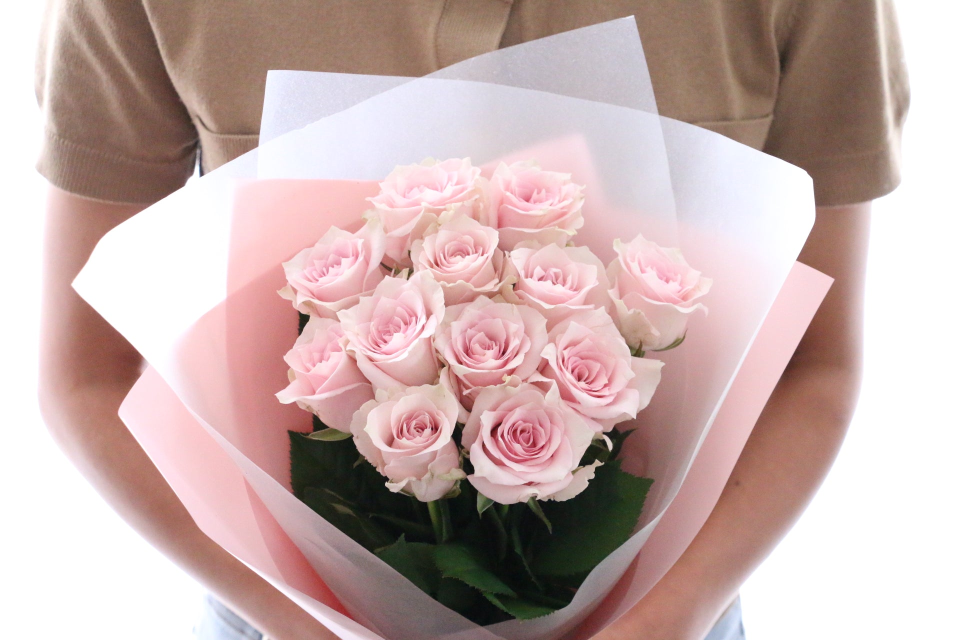 プロポーズのピンク色バラの花束（12本） – 花・花束の通販サイト