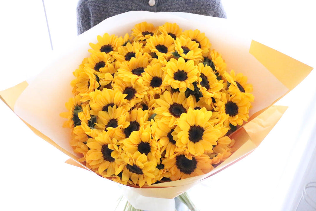 ひまわりの花束（88本）