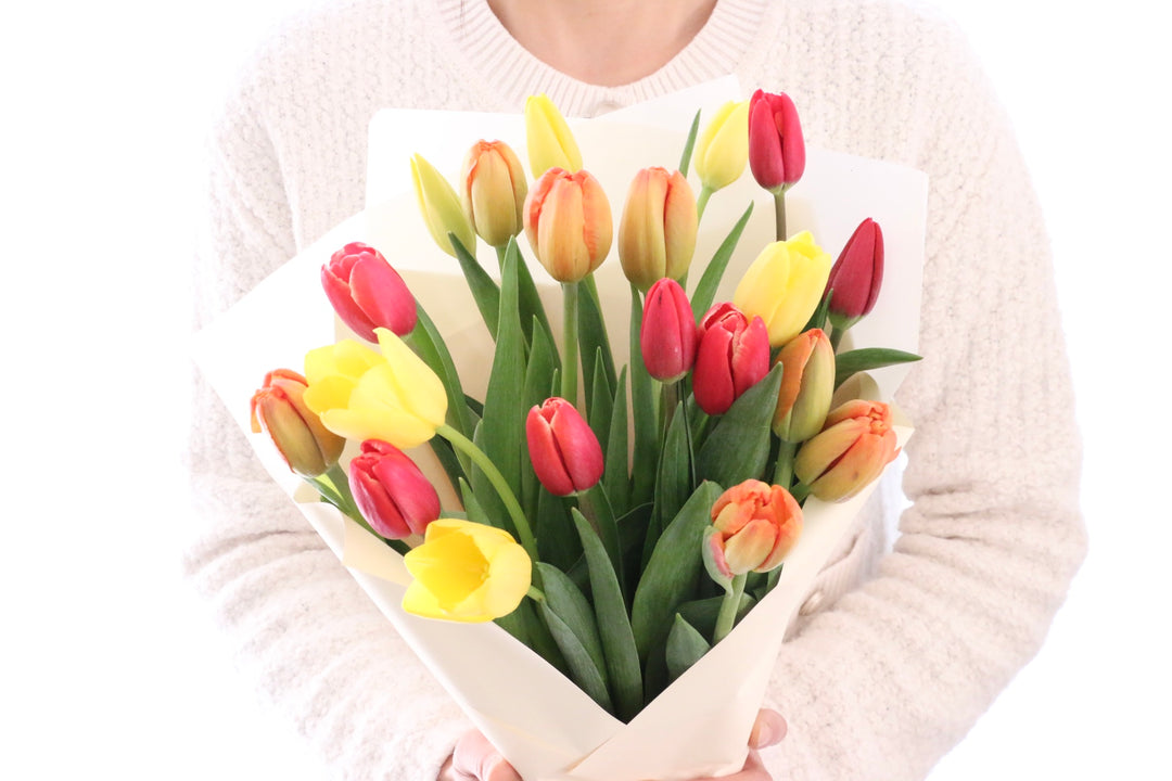【3色MIX】チューリップの花束（20本）