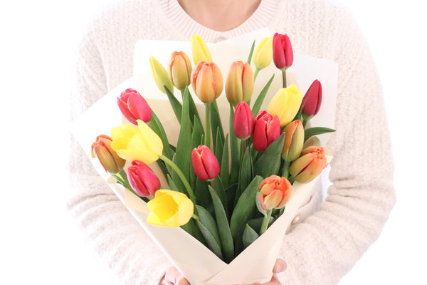 【3色MIX】チューリップの花束（20本）