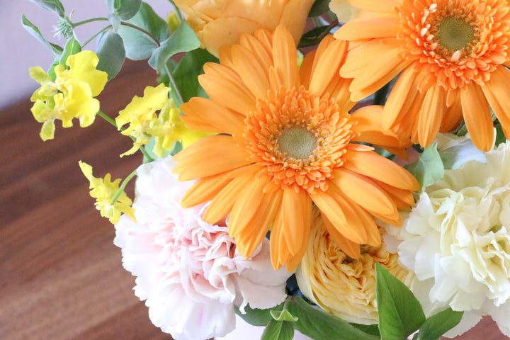 黄色・オレンジ色のアレンジメント 4,000円