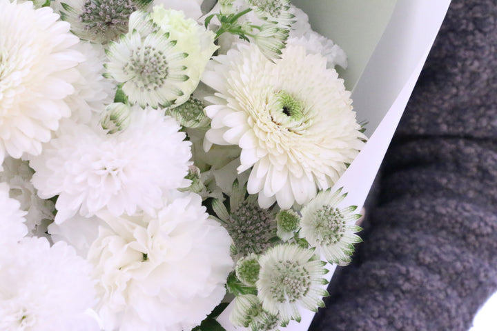 【供花】白色・グリーンのお供え花束 5,000円