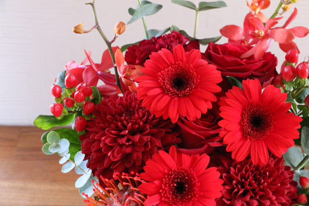 赤色のアレンジメント 7,000円