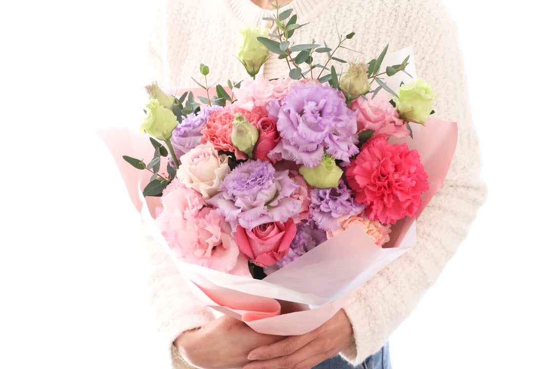 紫・ピンクの花束 7,000円