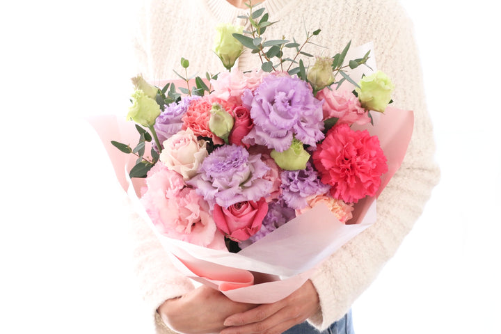 紫・ピンクの花束 7,000円