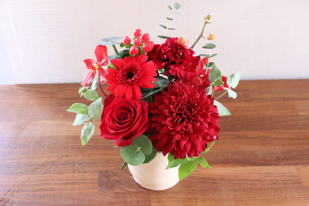 赤色のアレンジメント 4,000円