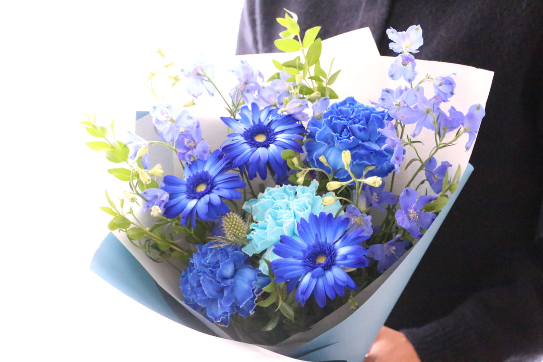 水色・青・白の花束 5,000円