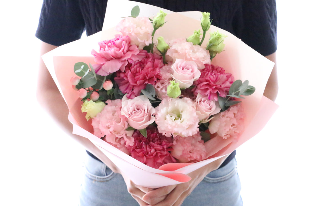 ピンク系の花束 7,000円