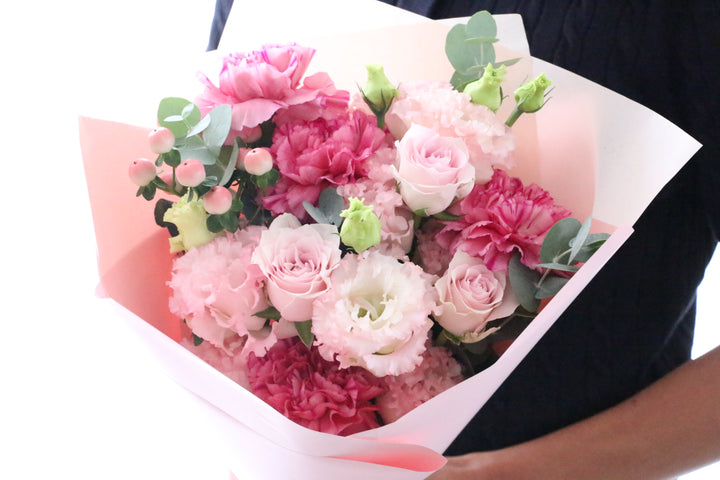 ピンク系の花束 6,000円