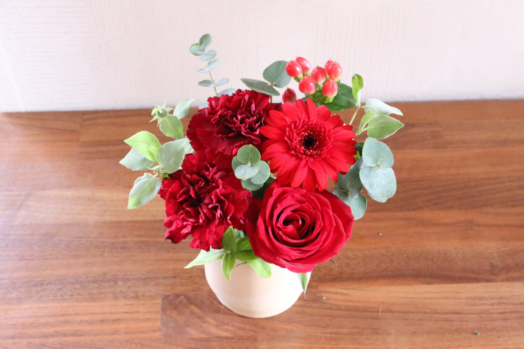 赤色のアレンジメント 3,000円