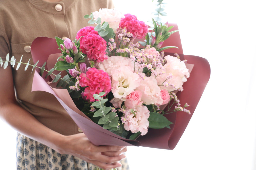 【敬老の日】秋の花束 ピンク Lサイズ　8,000円