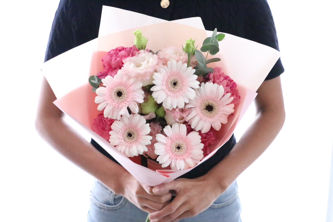ピンクガーベラ入りの花束 Lサイズ 5,000円