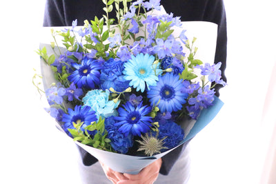 水色・青・白の花束 10,000円