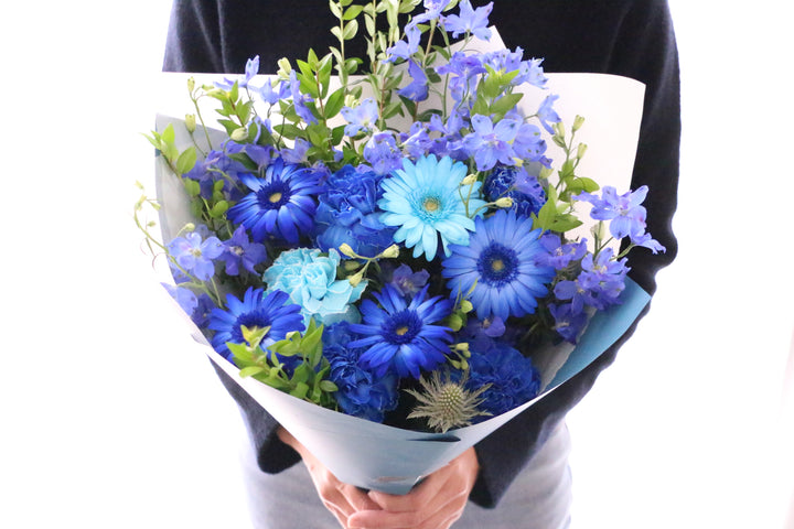 水色・青・白の花束 10,000円
