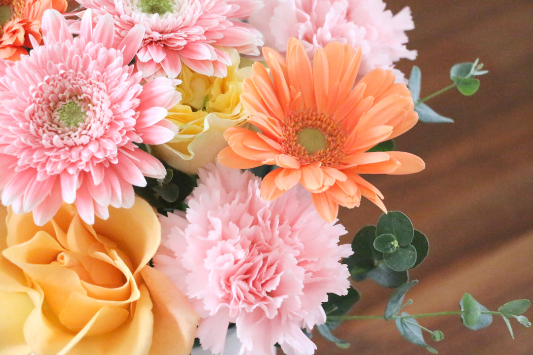 ピンク・黄色のアレンジメント  5,000円