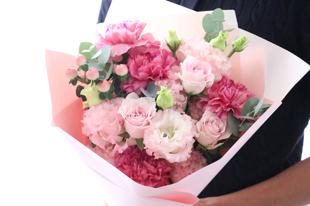 ピンク系の花束 6,000円