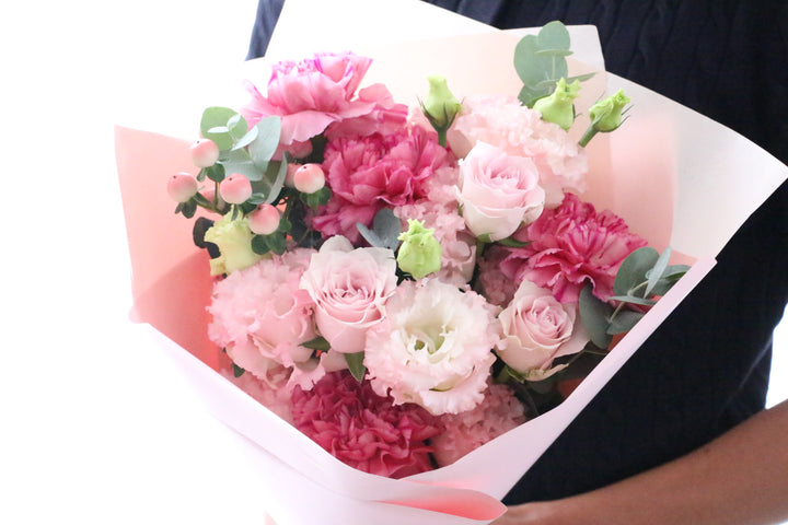 ピンク系の花束 6,000円