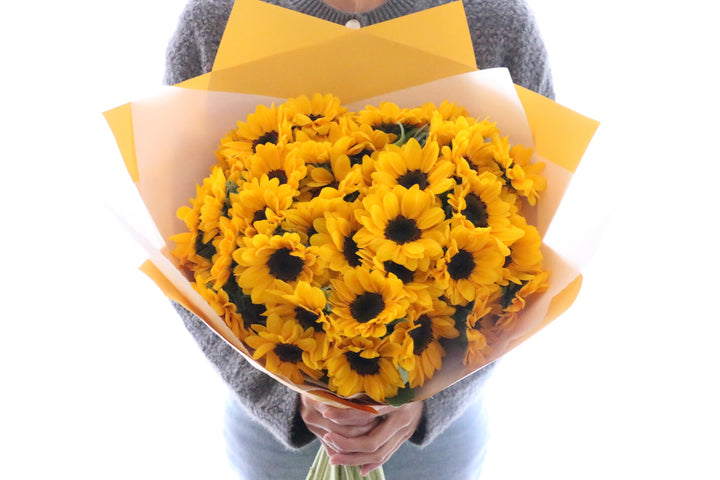 ひまわりの花束（40本）-あなたに永遠の愛を誓います