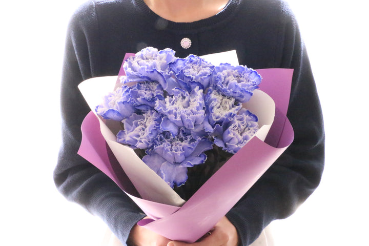 紫のカーネーションの花束（10本）