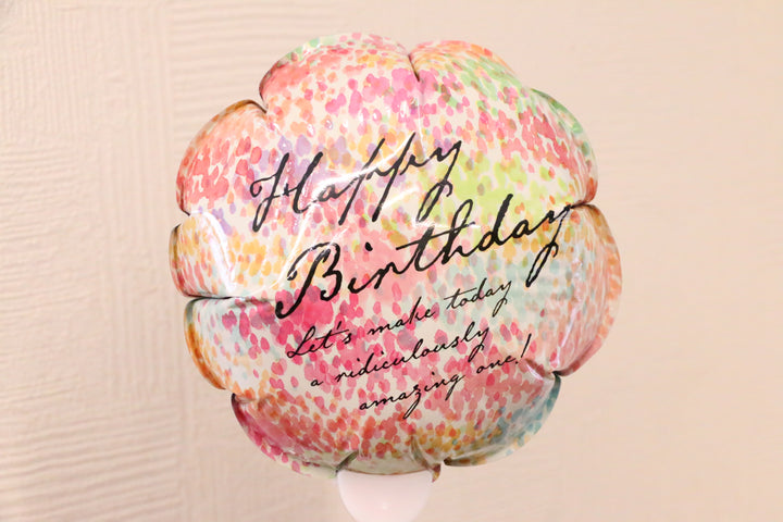 【追加オプション】丸形「HAPPY BIRTHDAY」のバルーン