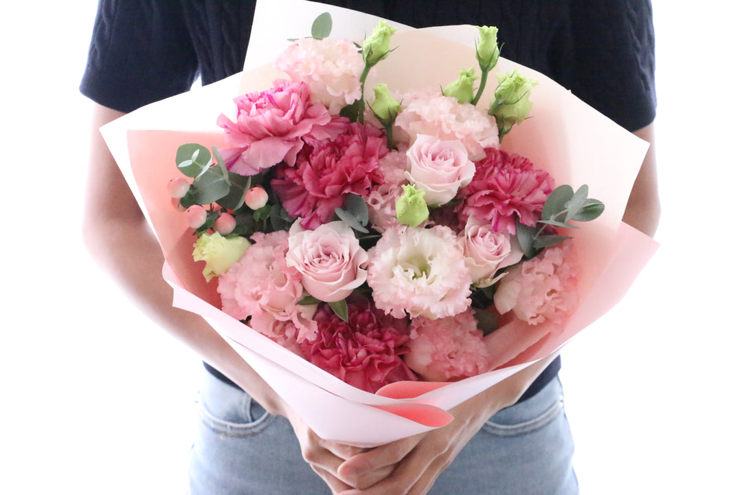 ピンク系の花束 7,000円