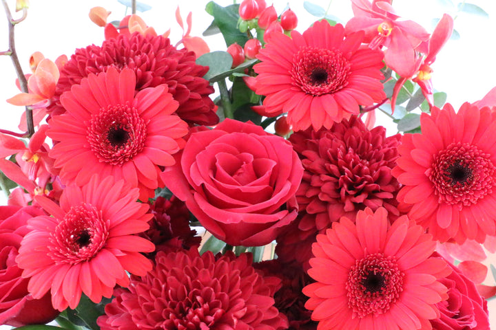 赤色のアレンジメント 12,000円