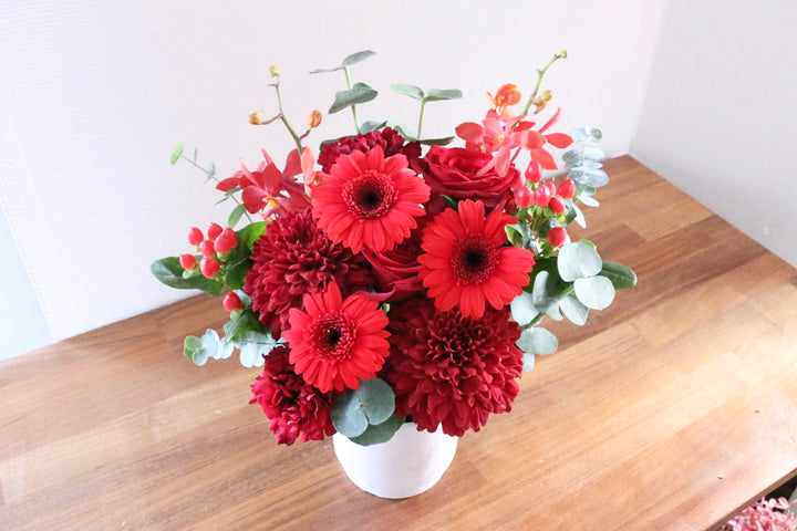 赤色のアレンジメント 6,000円