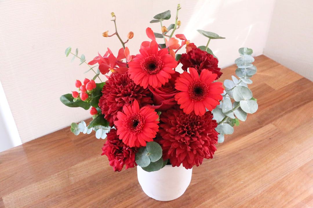 赤色のアレンジメント 5,000円