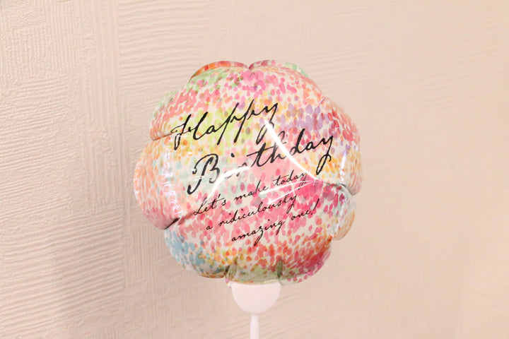 【追加オプション】丸形「HAPPY BIRTHDAY」のバルーン