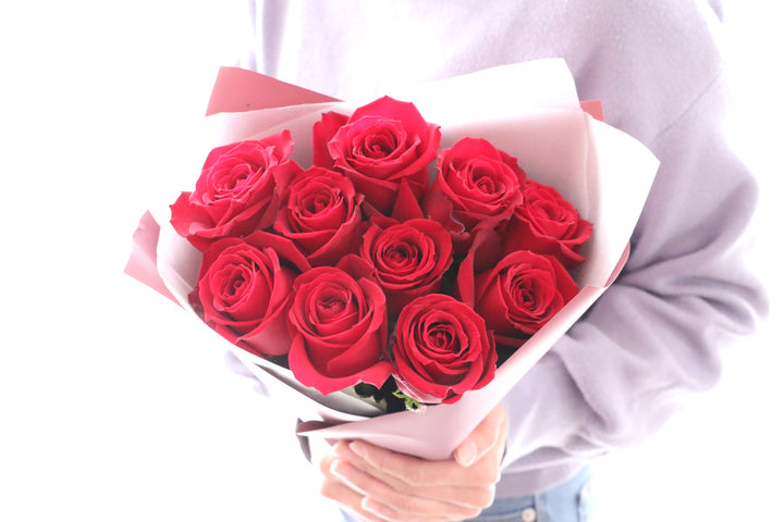 10本の赤いバラの花束-あなたは完璧な人です