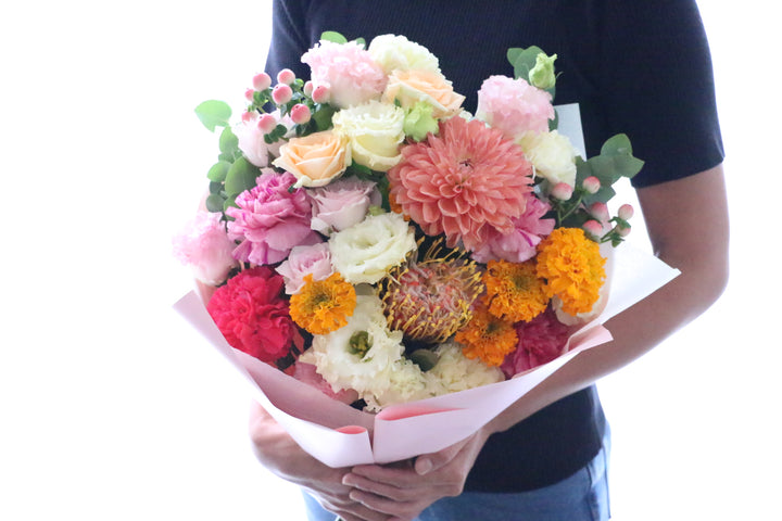 ピンク・黄色の花束 15,000円