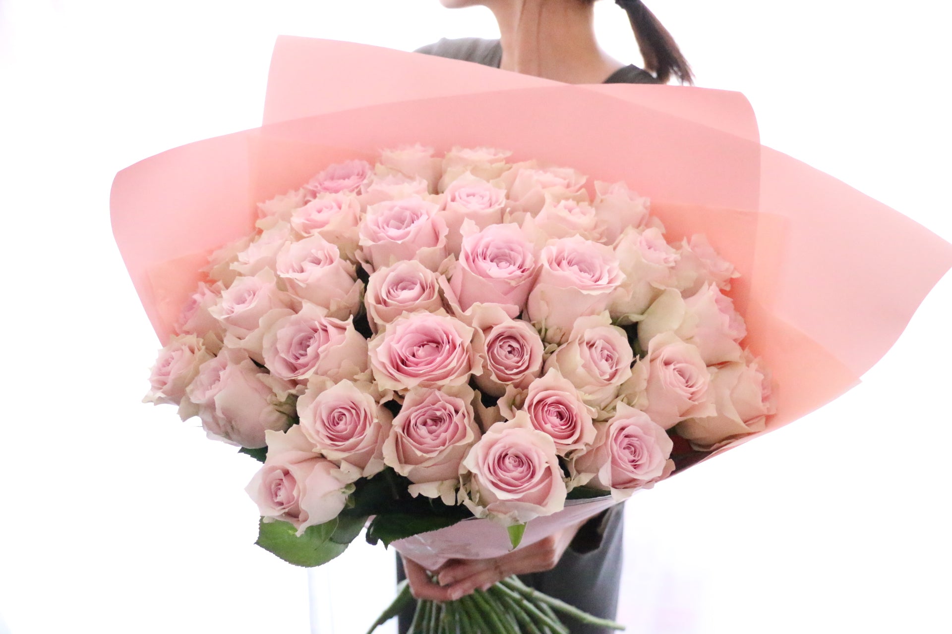 36本のピンク色のバラの花束-ロマンチック – 花・花束の通販サイト