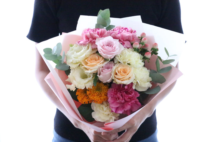 ピンク・黄色の花束  7,000円
